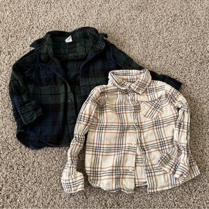 Toddler Boy’s Long sleeve Button Downs 2 Pack